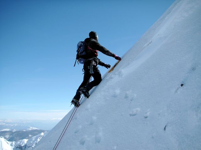 in prossimità della cresta