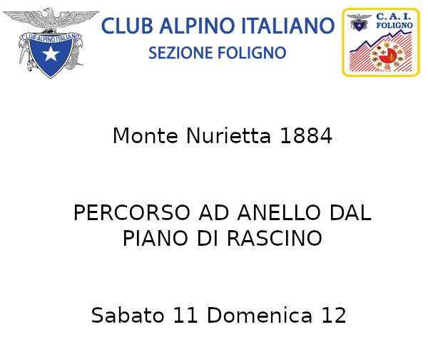 Sabato 11 e Domenica 12 Luglio 2020