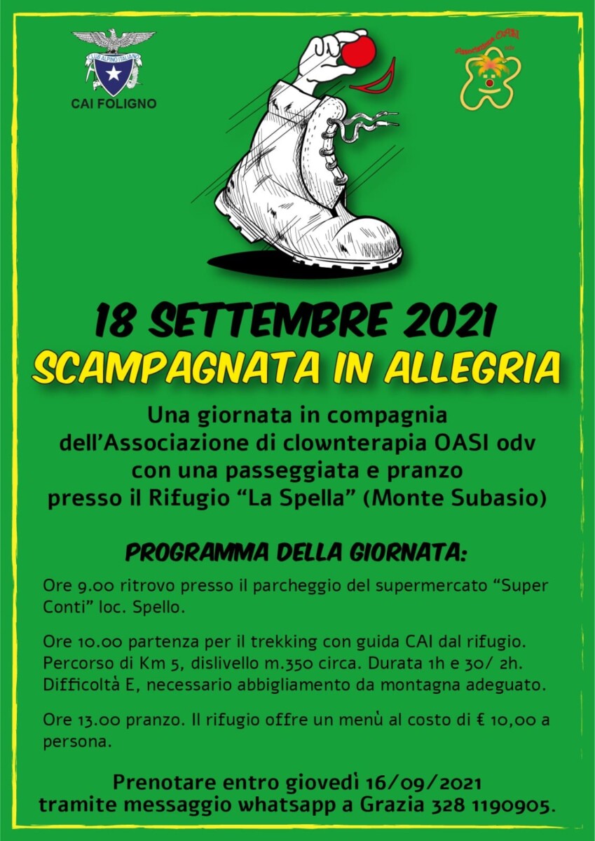 18 settembre 2021 RIFUGISTA PER UN GIORNO